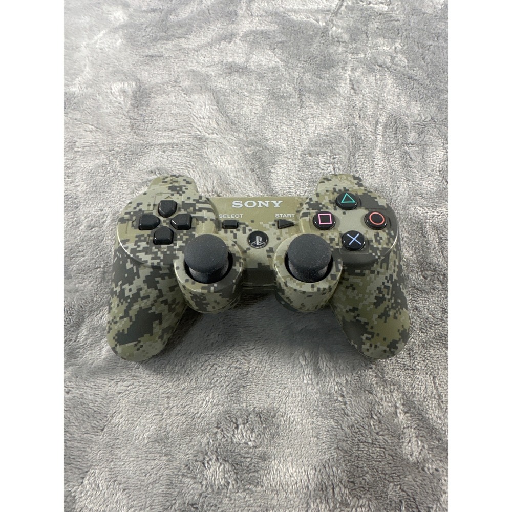 Sony PS3 DualShock 3 Sixaxis Wireless Controller Urban Camo UNTESTED